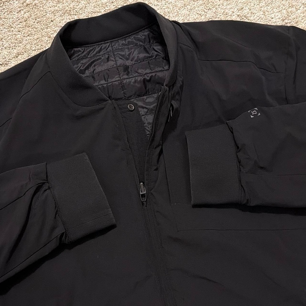 Lululemon Switch Over Reversible Bomber Jacket | Black | XL